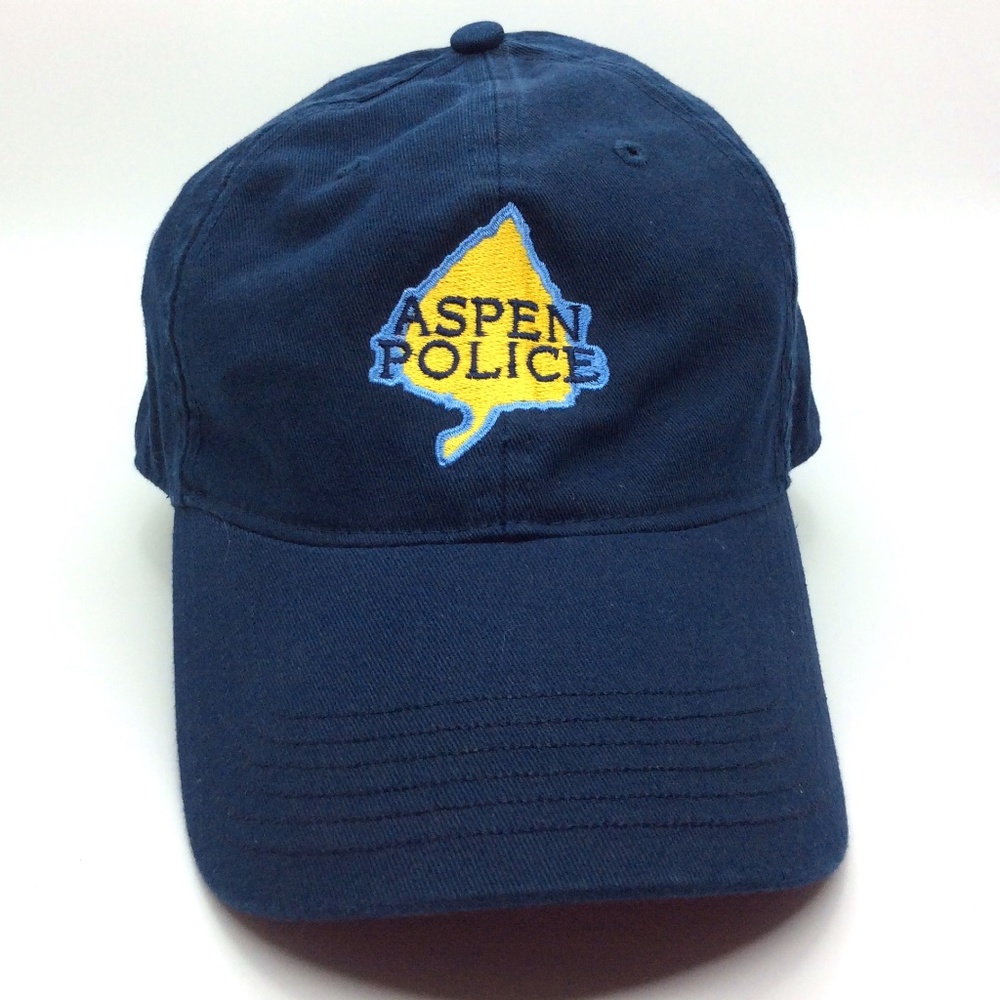 Vintage 90s "Aspen Police" Navy Baseball Hat/Cap